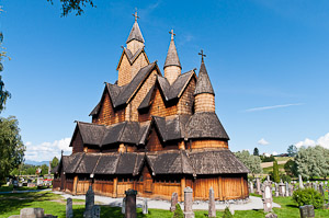 Heddal, Norway's largest stave church / stavkirke, was built in early 13th century, Notodden, Telemark County, Norway, Europe