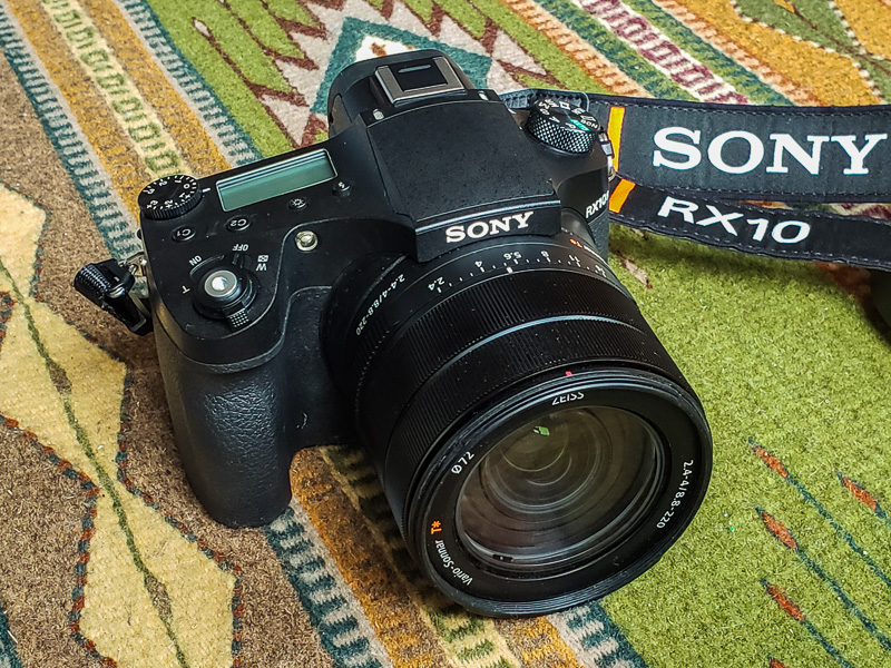 Sony Cyber-shot RX10 IV (RX10M4) with 24-600mm equivalent f/2.4-4 stabilized zoom lens.