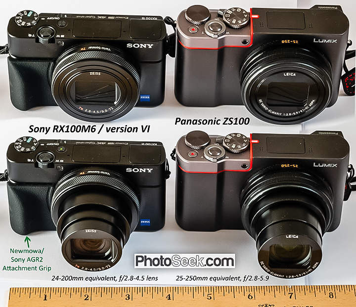 Sony RX100 VI pocketsize 8x zoom beats 10x Panasonic ZS100